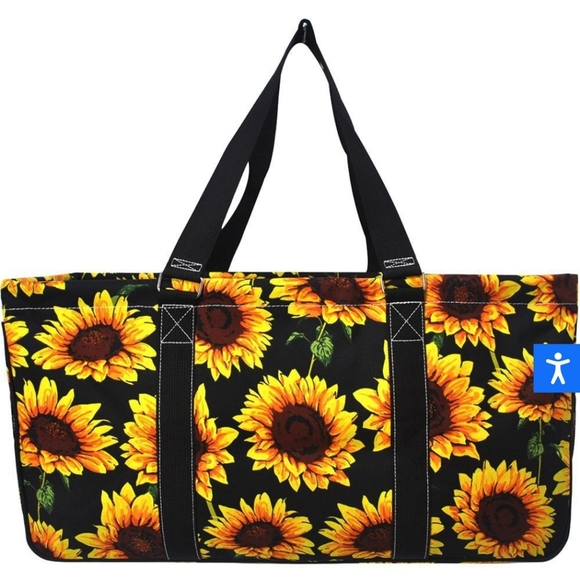 NWT 🌻Sunflowers Large NGIL Canvas UtilityTote Bag beach, pool shipping s - Picture 6 of 6